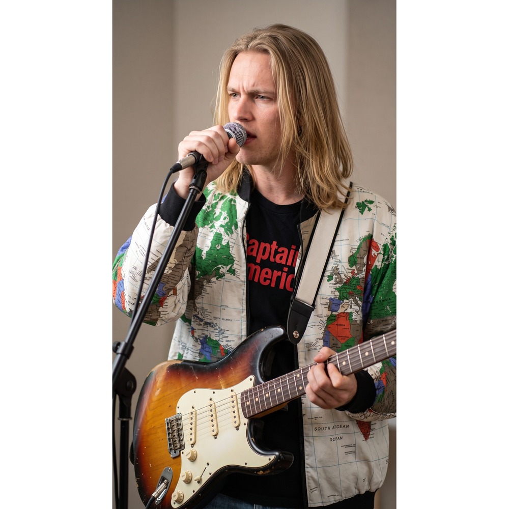 Vintage World Map Marguerite Rubel Bomber Jacket Kurt Cobain XL AOP Alternative